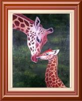 Animal - A Mothers First Kiss - Acrylic