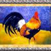 Rooster - Acrylic Paintings - By Jeff Wilder, Nature Painting Artist