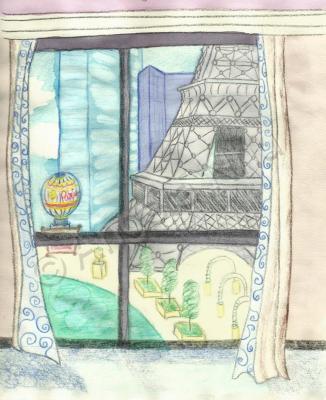 Travel - Vegas 1 - Watercolor Colored Pencil