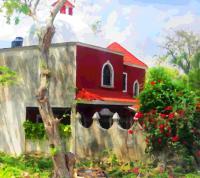 House In Mexico - Digital Photography - By Angela Nhu, Impressionist Photography Artist