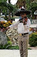 Musician In Mexico - Digital Photography - By Angela Nhu, Impressionist Photography Artist