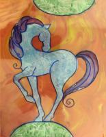Prim And Proper - Acrylic And Watercolor Paintings - By Angela Nhu, Art Nouveau Painting Artist