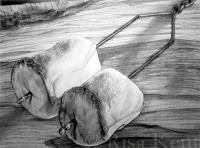 Hard And Soft Study - Graphite Drawings - By Risa Kent, Realism Drawing Artist