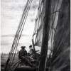 At Sea - Charcoal Drawings - By Risa Kent, Realism Drawing Artist