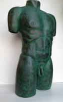 Male Nude Torso - Ceramic Sculptures - By Mark Obryan, Classical Realism Sculpture Artist
