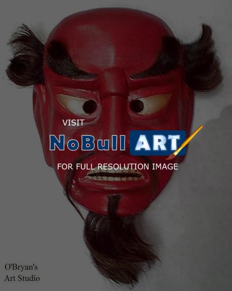 Masks - Japanese Sanju Bugaku Mask - Artists Sculpting Medium