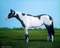 Show Horse Portrait - Acrylics Paintings - By Mark Obryan, Realism Painting Artist