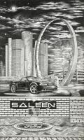 Motor City Mustang - Pen  Ink Mixed Media - By Poet Tree, Fine Art Mixed Media Artist