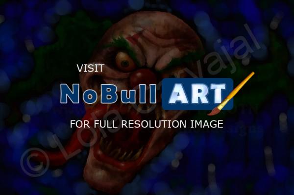 Clowns - Twizted Smile - Digital Art