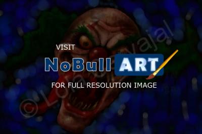 Clowns - Twizted Smile - Digital Art