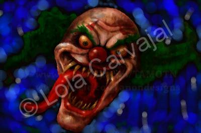 Clowns - Twizted Smile - Digital Art