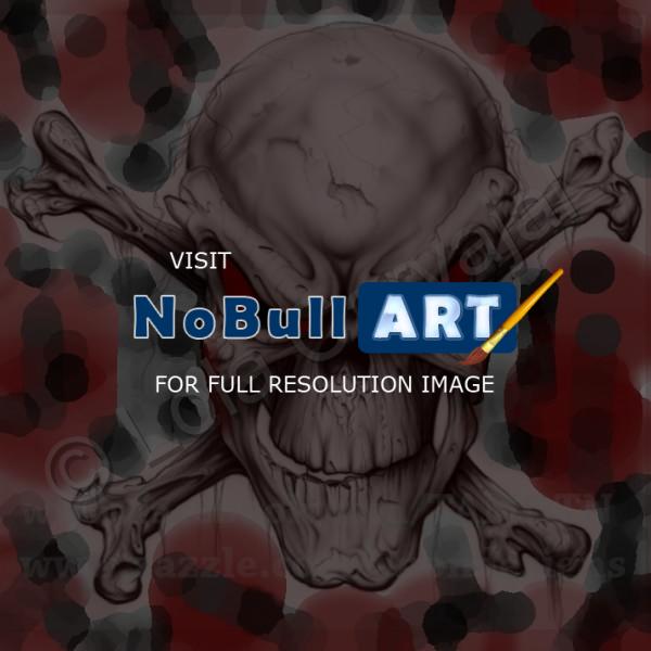 Skulls - Danger Watch - Digital Art