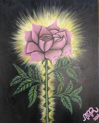 Mixed Medium - Rose - Acrylic