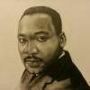 Martin Luther King Jr - Graphite Drawings - By Marquita Rochelle, Realism Drawing Artist