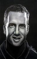 Peyton - Marker Mixed Media - By Allen Palmer, Portrait Mixed Media Artist