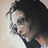 Portrait Of Necia - Charcoal Paintings - By Allen Palmer, Portrait Painting Artist