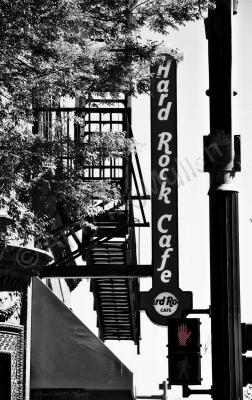 Amys Cusotm Black And White Ph - Cafe In Nashville - Digital