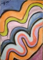 Swirls - Pastel Colors Drawings - By Tonya Atkins, Abstract Drawing Artist