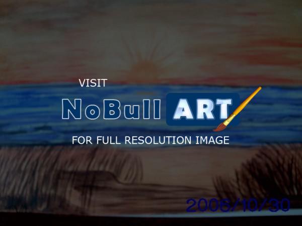 Acrylic Painting - Sunset Beach - Acrylic Painting