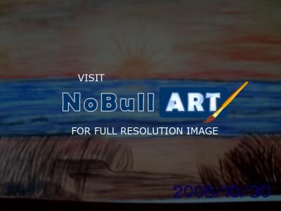 Acrylic Painting - Sunset Beach - Acrylic Painting