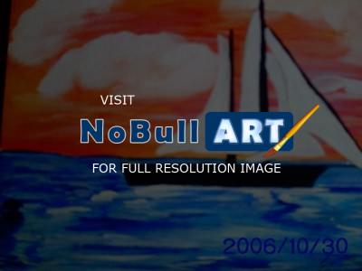 Acrylic Painting - Sailing - Acrylic Painting