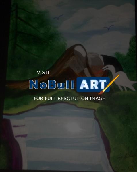 Acrylic Painting - Pelican Falls - Acrylic Painting