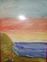 Acrylic Painting - Sunset Strip - Acrylic Painting