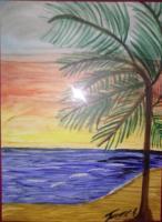 Acrylic Painting - Sunset Strip - Acrylic Painting