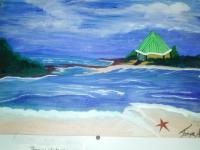 Dream Getaway - Acrylic Painting Paintings - By Tonya Atkins, Landscape Painting Artist