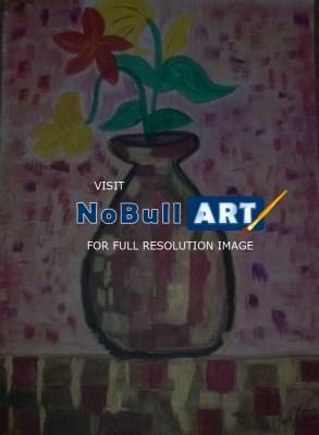 Acrylic Painting - Vintage Vase - Acrylic Painting
