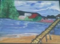 Acrylic Painting - Dream  Island - Acrylic Painting