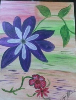 Acrylic Painting - Purple Wonder - Acrylic Painting