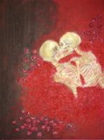 Eternal Love - Acrylic Pencil Pen Paintings - By Rebecca Herndon, Expressionism Painting Artist