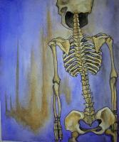 Skeletal - Phantasmagoria - Watercolor Pen Ink Paper