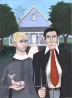 American Gothic 2006 - Mixed Media Mixed Media - By Reginald Williams, Portrait Mixed Media Artist