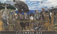 Surealism - Columbus Day - Mixed Media