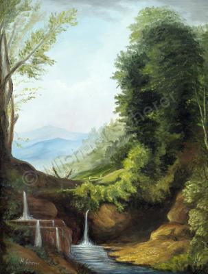 Landscape - Merlins Pool - Oil