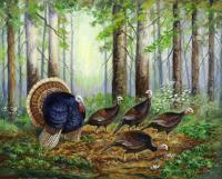 Spring Ritual - Acrylic Paintings - By Michael Scherer, Wildlife Painting Artist