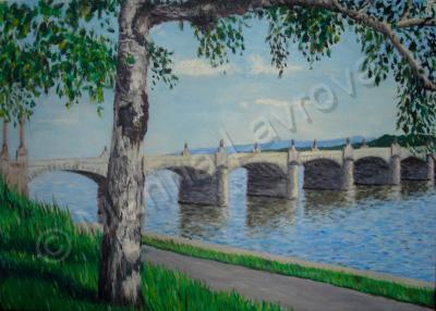 Oil Paintings - Bridge - Oil On Canvas Panel