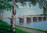 Oil Paintings - Bridge - Oil On Canvas Panel