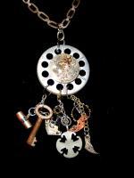 Roundup - Metal  Glass Jewelry - By Sam Vanbibber, Re-Purposed Or Steampunk Jewelry Artist