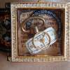 Timeless Shadow Box Choker - Fabric Newsprint Metal Jewelry - By Sam Vanbibber, Re-Purposed Or Steampunk Jewelry Artist