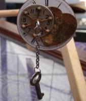 The Key To Being On Time - Metal Jewelry - By Sam Vanbibber, Re-Purposed Or Steampunk Jewelry Artist