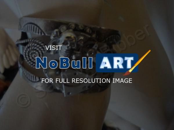 Bracelet - Steampunk Skull Bracelet - Metal