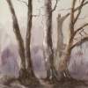Trees 03 - Watercolor Paintings - By Hans Aabeck-Ackermann, Impressionist Painting Artist
