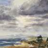 Coastline Landscape 10 - Watercolor Paintings - By Hans Aabeck-Ackermann, Impressionist Painting Artist