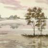Flooded Landscape - Watercolor Paintings - By Hans Aabeck-Ackermann, Impressionist Painting Artist