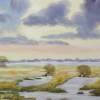 Wide Landscape 54 - Watercolor Paintings - By Hans Aabeck-Ackermann, Impressionist Painting Artist