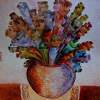 Papers Flowers - Oil Acrylics Paintings - By Announi Abdelali, Symbolisme Painting Artist