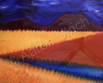 Mexico - Rich Soil And Blue Water - Oilacrylic